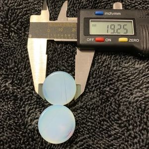 19MM 3/4ths opalite plugs